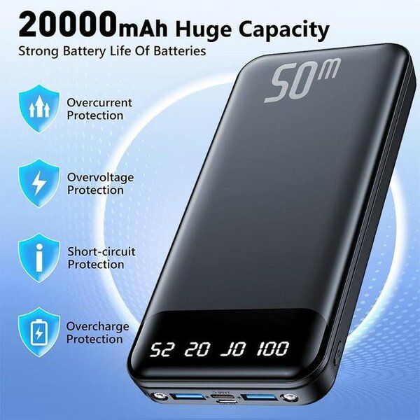 Power Bank 20000mAh Rapide