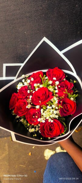 Bouquet de roses rouges élégantes