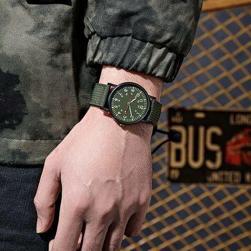 Montre Militaire Homme Vert