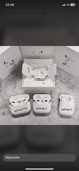 Airpods 2,3 et pro 2  meilleur qualité
