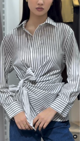 рубашка на завязках