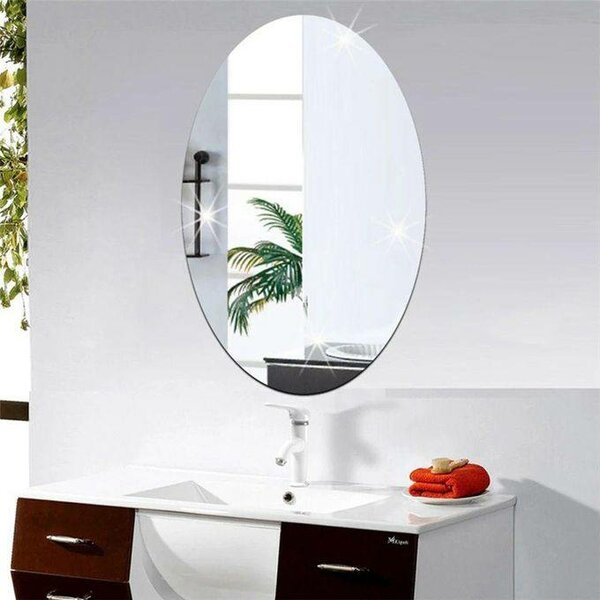 Miroir autocollant ovale