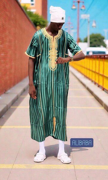 Robe africaine homme vert