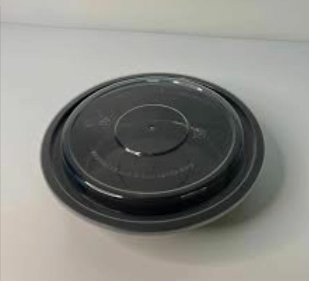 Boîtes rond noir 500 ml