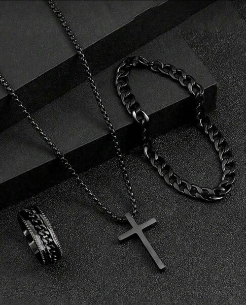 Ensemble bijoux noir élégant