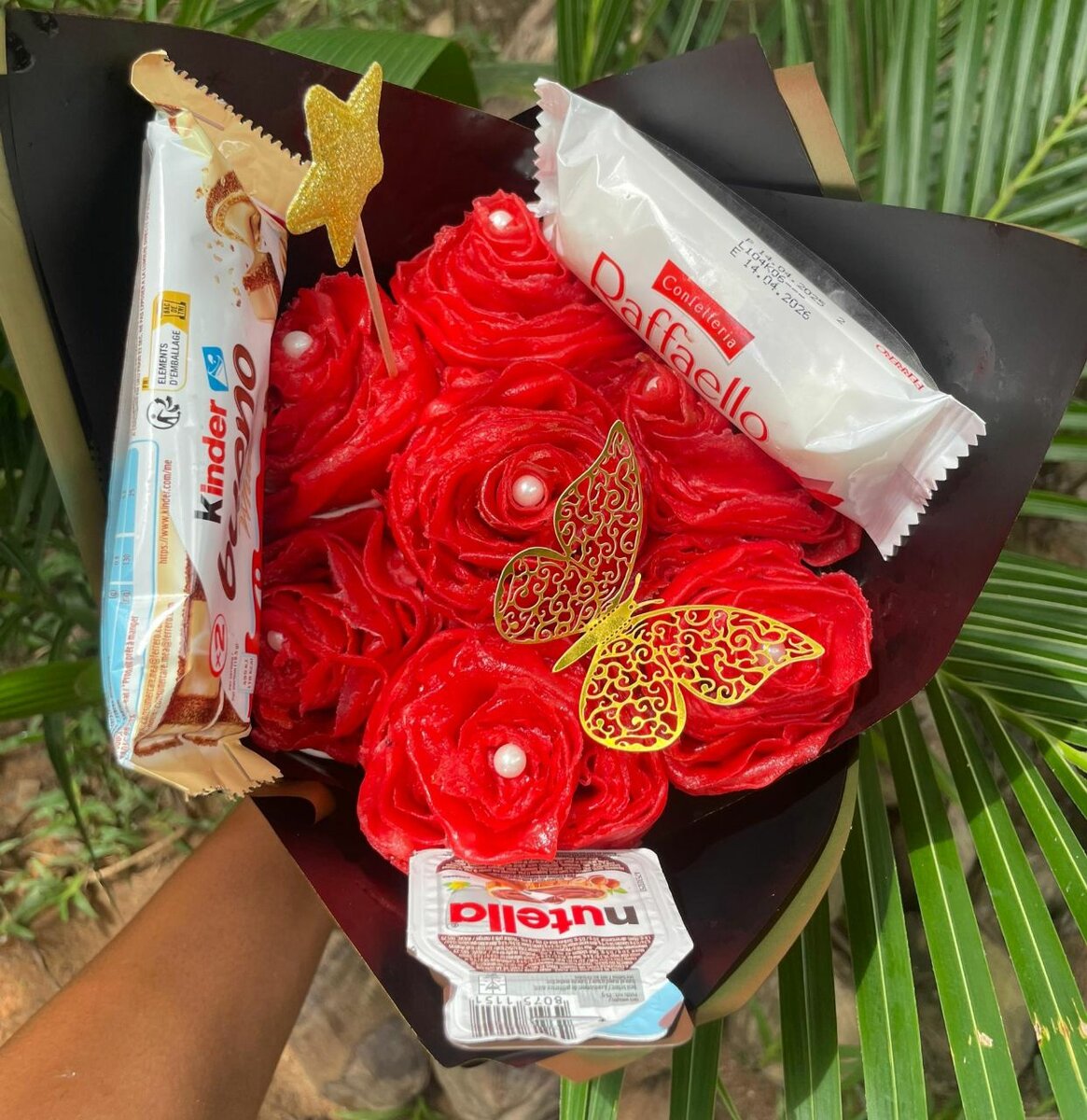 Bouquet de crêpes au chocolat