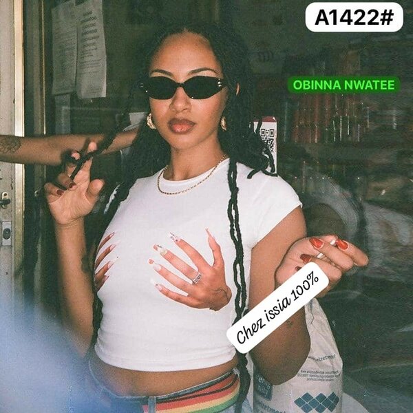 T-shirt Femme Blanc Glamour