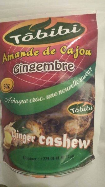 Noix de cajou gingembre 50g