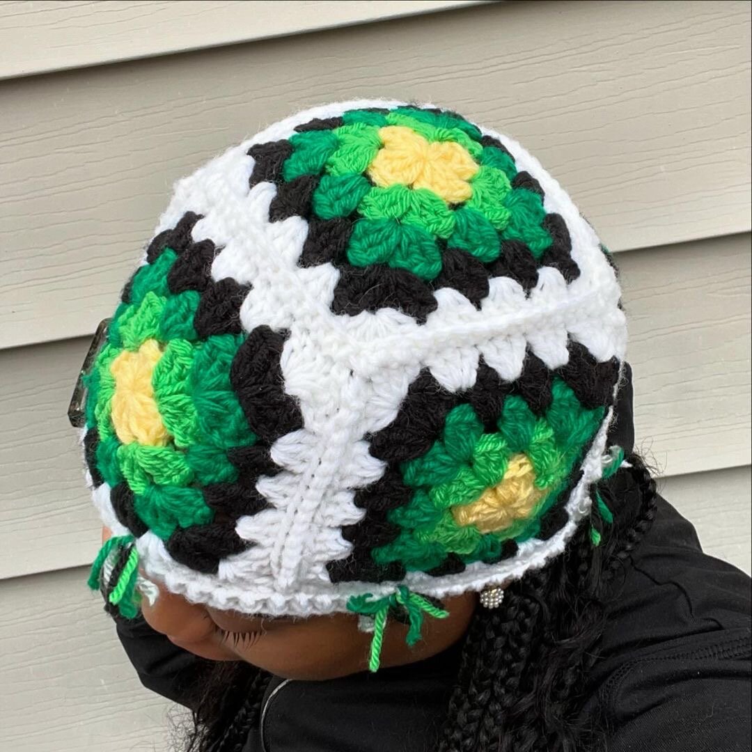 Bonnet crochet grenouillère
