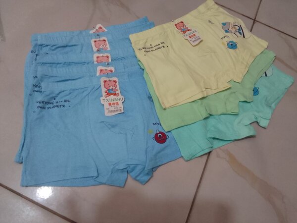 Boxers colorés enfants