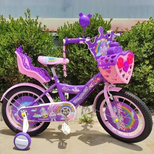 Vélo Enfant Fille Rose Violet