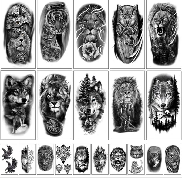 Tatouages Temporaires Animaux Sauvages