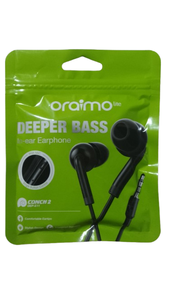 ÉCOUTEURS filiaire ORAIMO E11 noir original