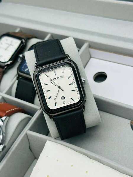 Montre Homme Moderne en Cuir