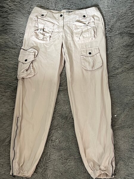 Pantalon cargo beige