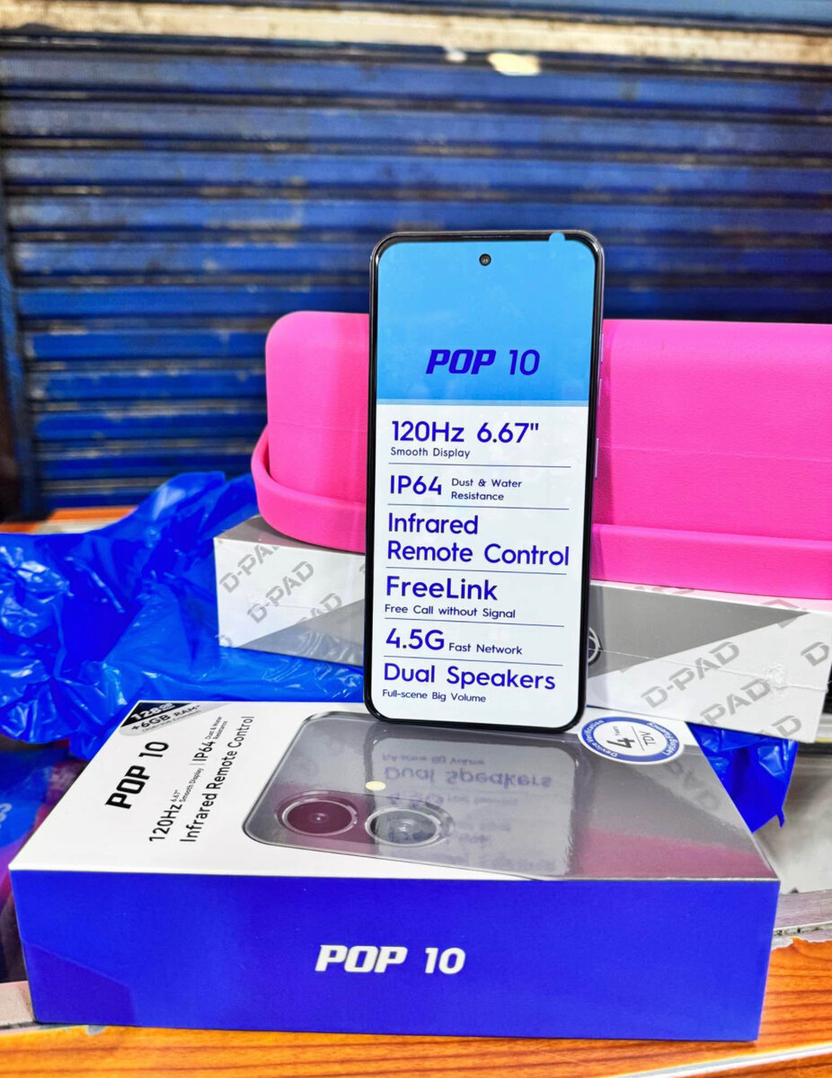Téléphone portable POP 10 6.67'' 4.5G Dual Speaker