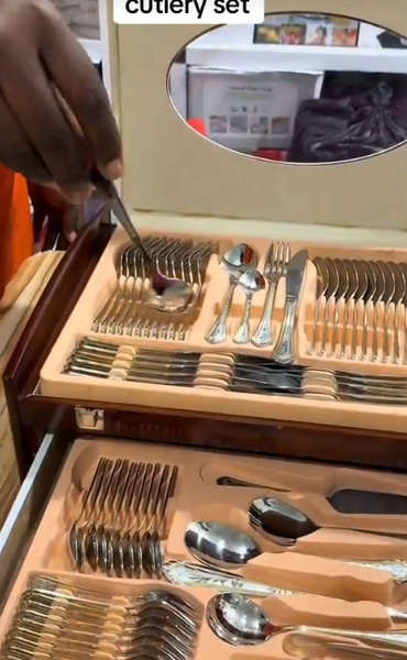 Cutlery in brief case