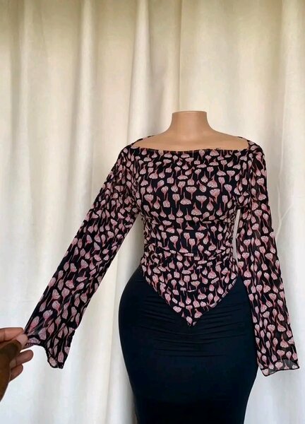 Top femme à manches longues