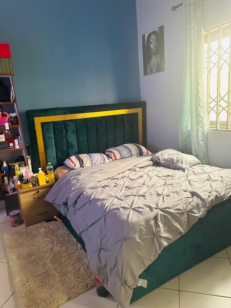 Bed frame with drawer