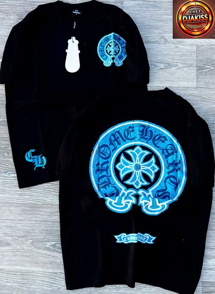 T-shirt noir unisexe