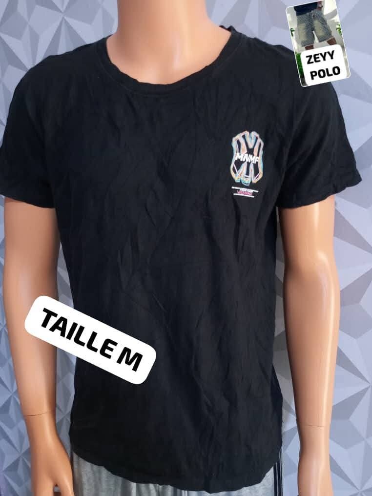 T-shirt noir MNMF confortable