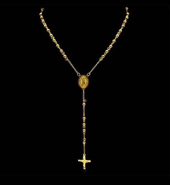 Collier Chapelet Doré élégant