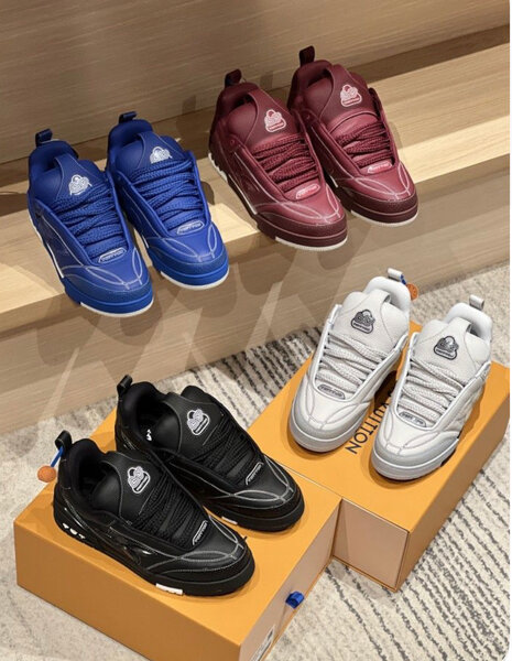 Baskets tendance multicolores