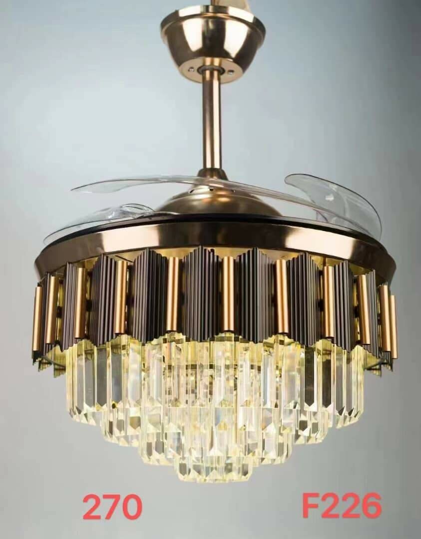 Chandelier with fan