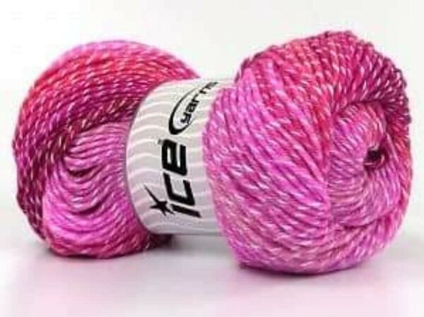 Fil à tricoter rose ICE