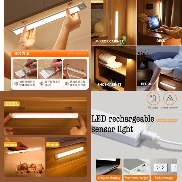 LED rechargeable sensor light