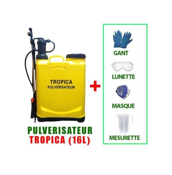 Tropica Pulvérisateur à dos 16L