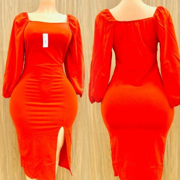 Long sleeves dinner gown