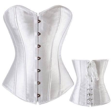Corset blanc bustier femme