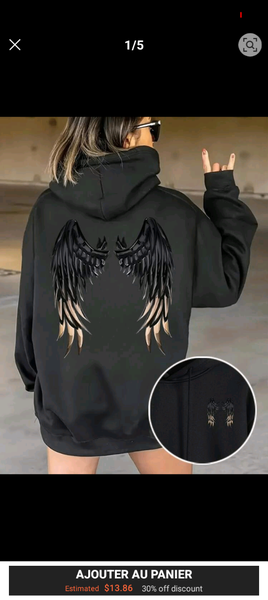 Sweat à Capuche Ailes