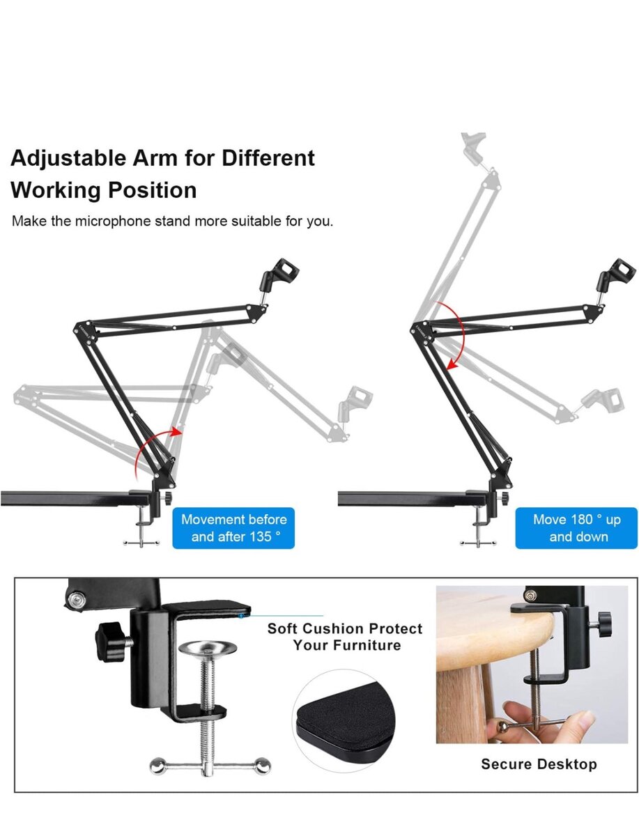 Earamble Adjustable Microphone Radio & Podcast