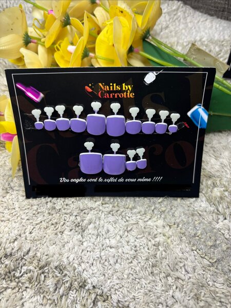 Ongles Précollés Violet