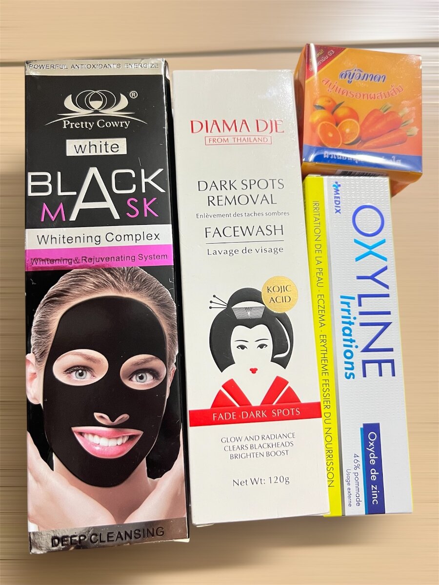 Ensemble de soins du visage et peau