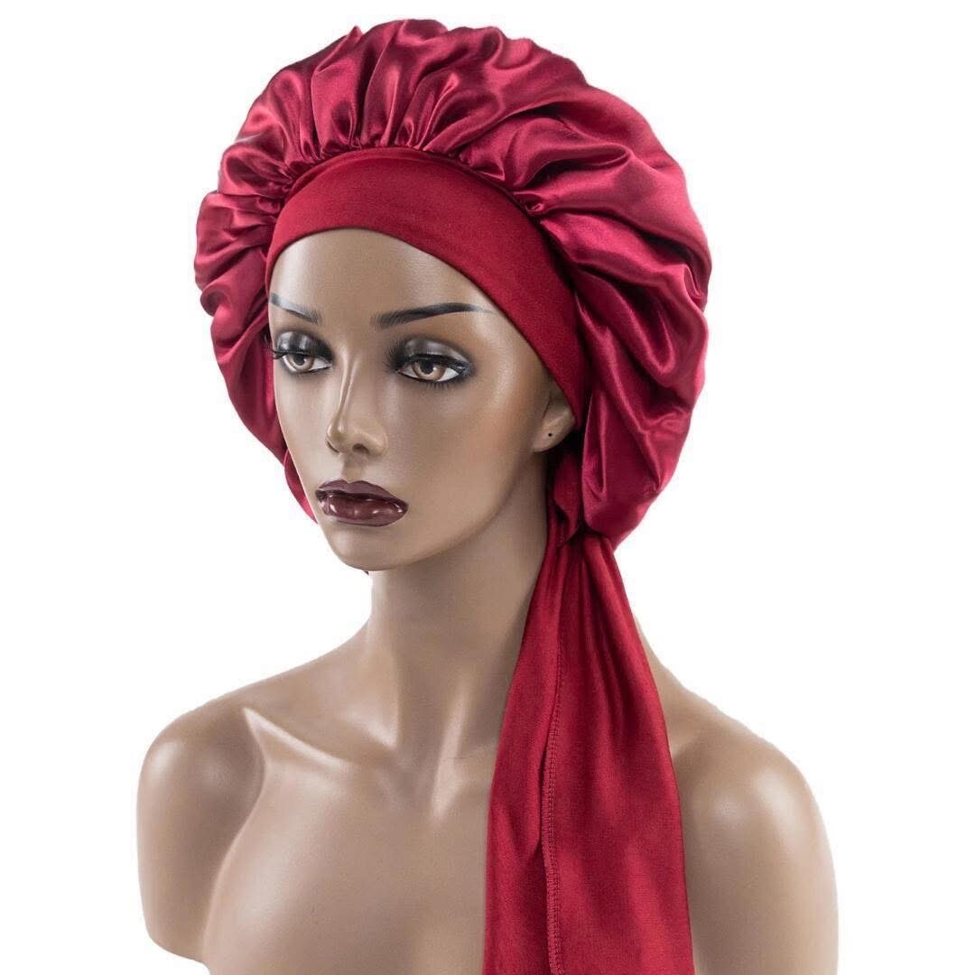 Bonnet de nuit en satin