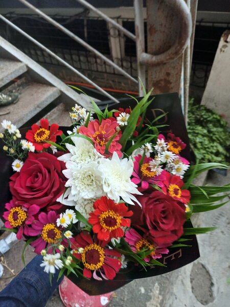 Bouquet de fleurs colorées