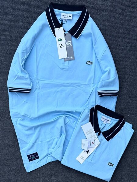 Polo Lacoste bleu élégant