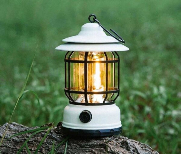 Lampe de camping rechargeable alimentée par batterie - Lampe