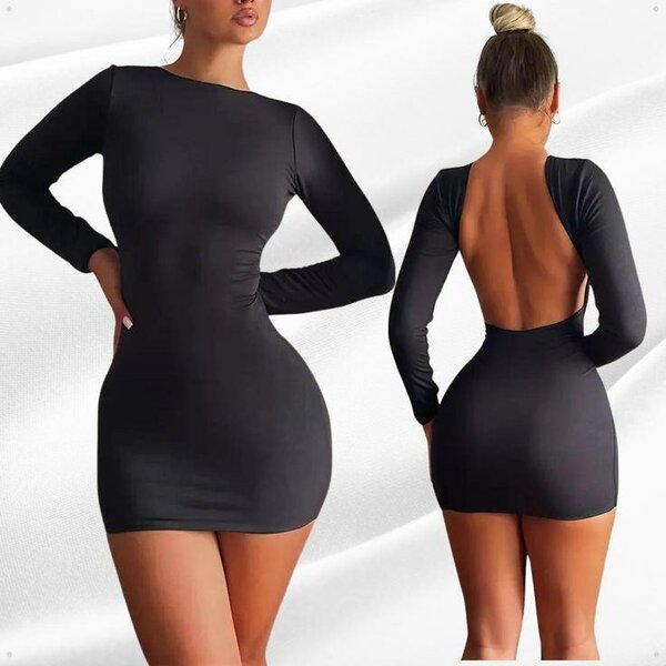 Robe moulante dos nu