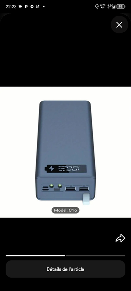 Batterie Externe Puissante C16