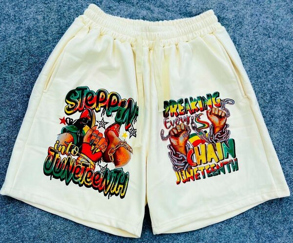 Shorts imprimés Juneteenth