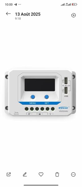 Régulateur de Charge solaire