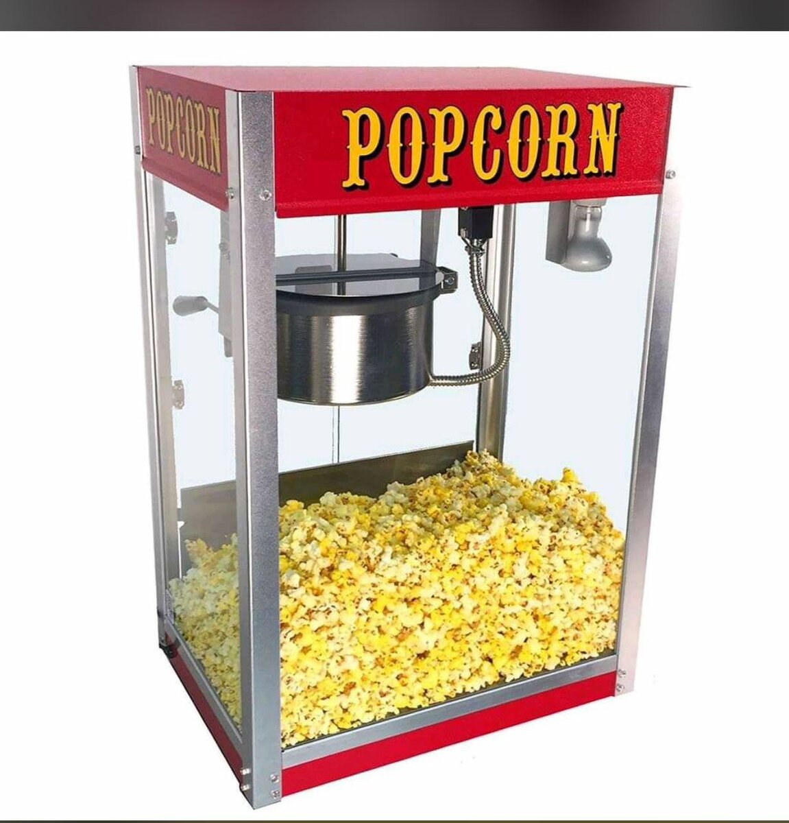 Commercial popcorn machine