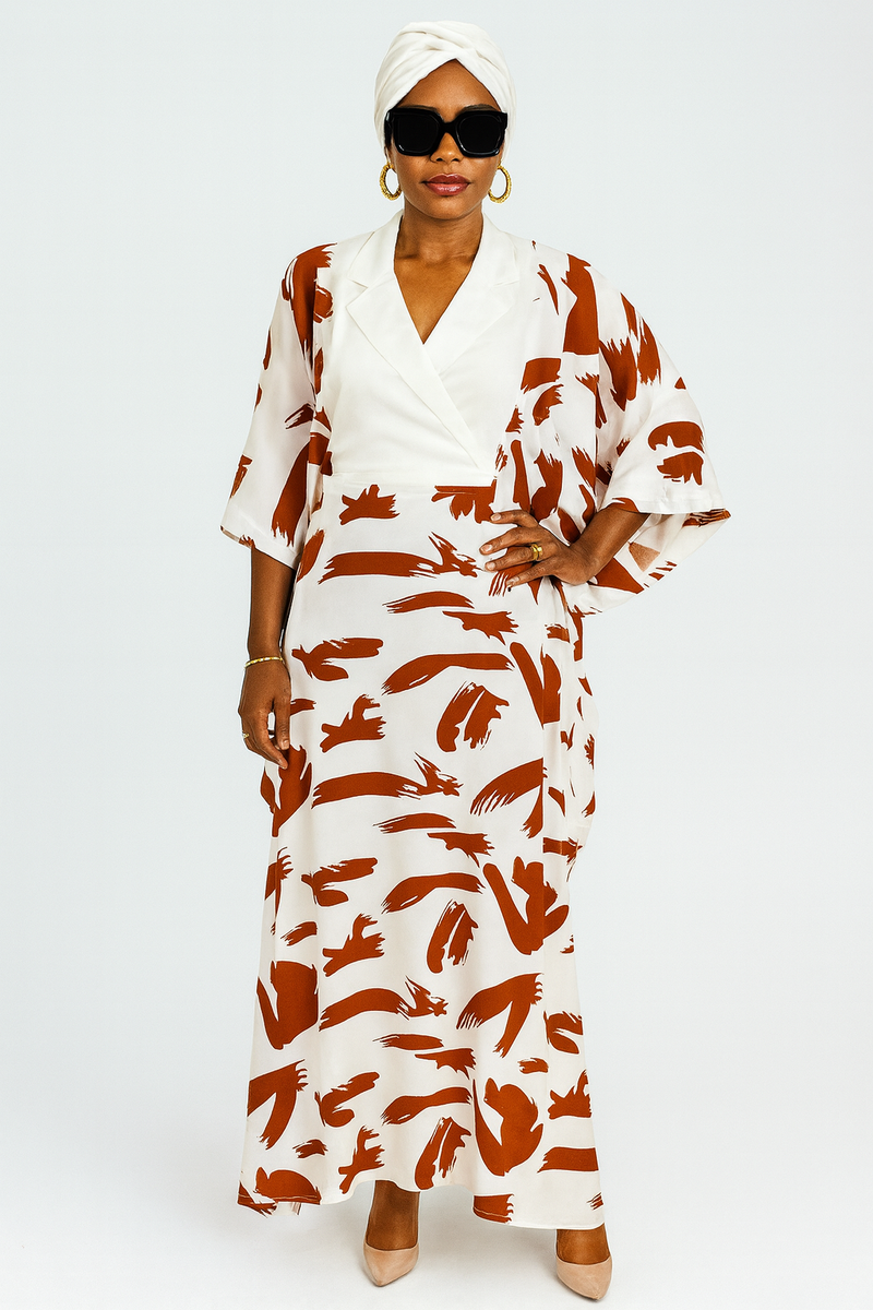 Robe élégante imprimée pour femmes