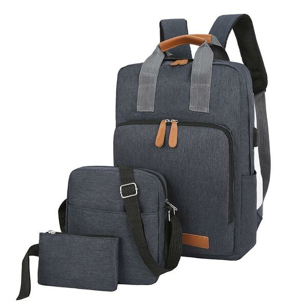 Quality 3 in 1 laptop bag travel school backpack