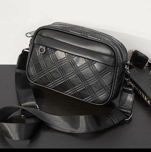 sac en bandoulière en cuir véritable