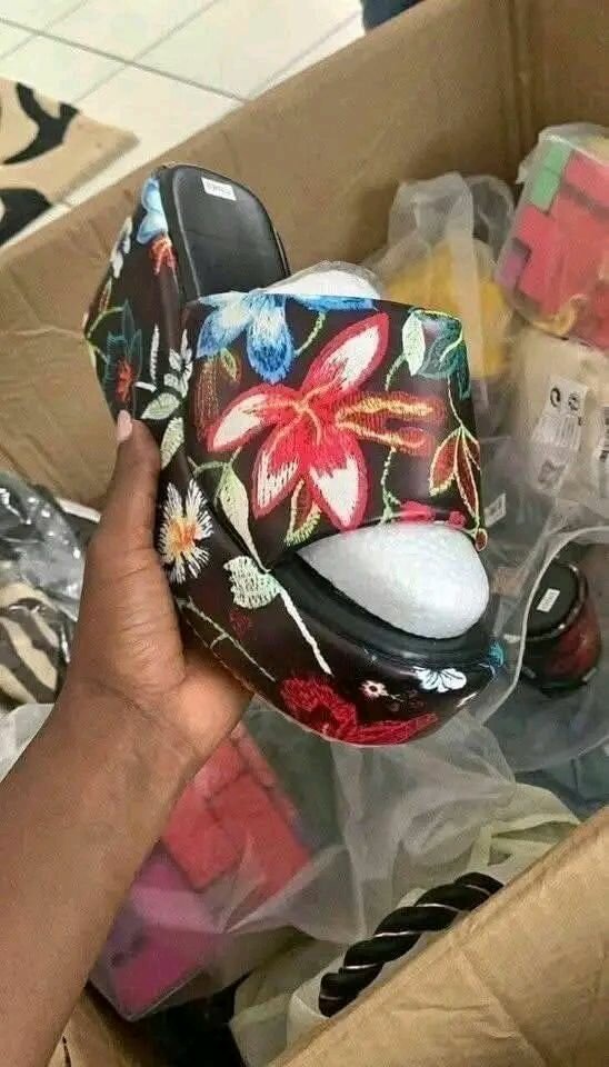 Sandales à Talons Colorées